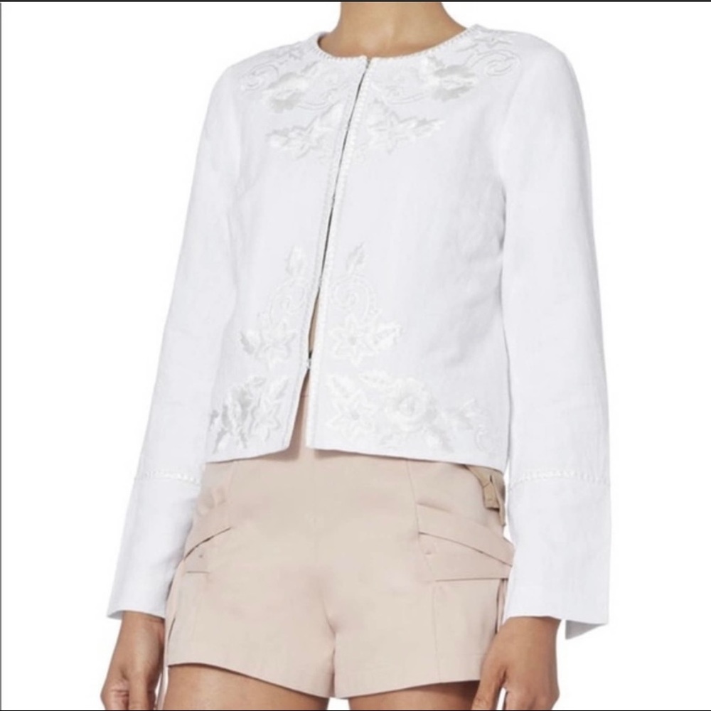 Embroidered Intermix Jacket - image 1